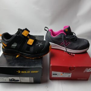 2 PAR SIKKERHEDSSKO STR. 38 – SOLID GEAR DUNE + NEW BALANCE